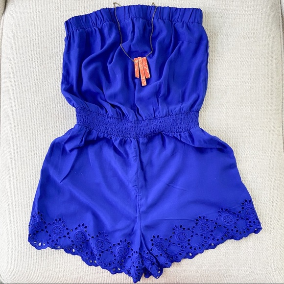 NWT Forever 21 Strapless Romper Jumpsuit - Picture 1 of 8